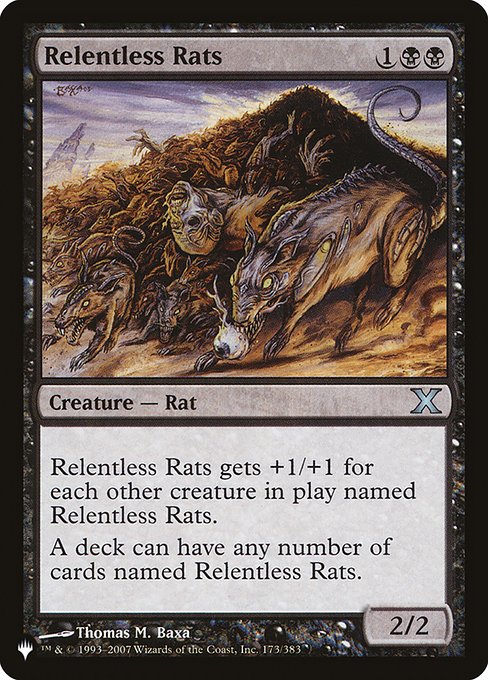 Relentless Rats (The List) Near Mint