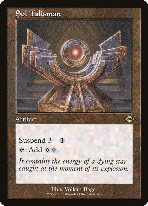 Sol Talisman (Retro Frame) (Foil Etched) (Modern Horizons 2) Near Mint Foil