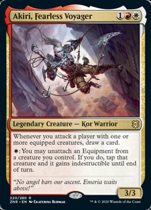 Akiri, Fearless Voyager (Zendikar Rising) Light Play