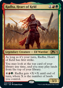 Radha, Heart of Keld (Magic 2021 Core Set) Near Mint