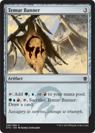 Temur Banner (Khans of Tarkir) Medium Play