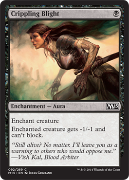 Crippling Blight (Magic 2015 Core Set) Near Mint
