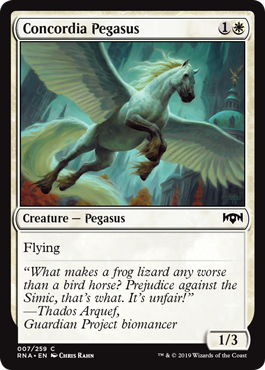 Concordia Pegasus (Ravnica Allegiance) Light Play