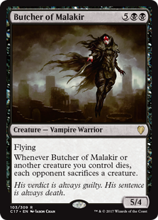Butcher of Malakir (Commander 2017) Near Mint
