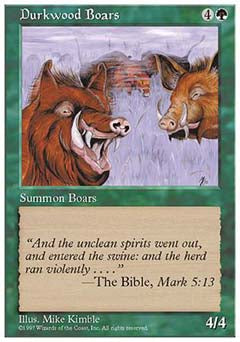 Durkwood Boars (5th Edition) Light Play