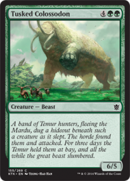 Tusked Colossodon (Khans of Tarkir) Near Mint