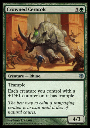 Crowned Ceratok (Duel Decks: Heroes vs Monsters) Near Mint