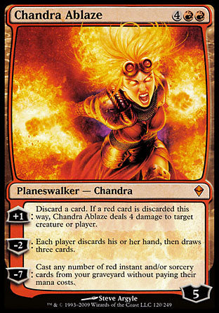 Chandra Ablaze (Zendikar) Damaged / Poor