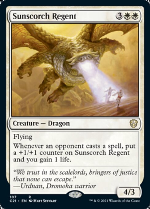 Sunscorch Regent (Commander 2021 Strixhaven) Near Mint