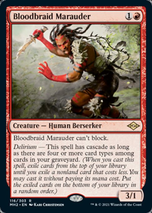 Bloodbraid Marauder (Modern Horizons 2) Medium Play