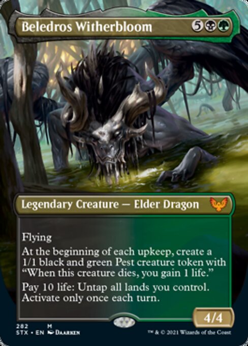 Beledros Witherbloom (Borderless) (Strixhaven) Near Mint Foil