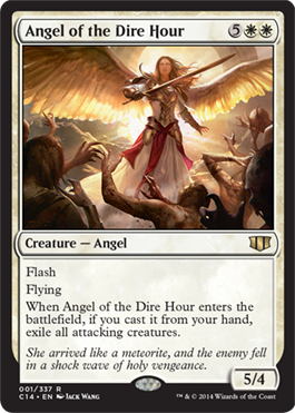 Angel of the Dire Hour (Commander 2014 Edition) Light Play