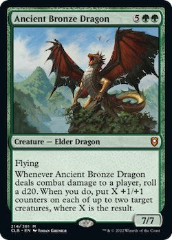 Ancient Bronze Dragon (Commander Legends: Battle for Baldur's Gate) Light Play