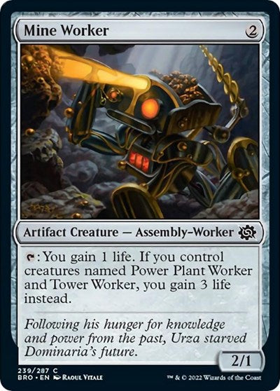 Mine Worker (The Brothers' War) Near Mint