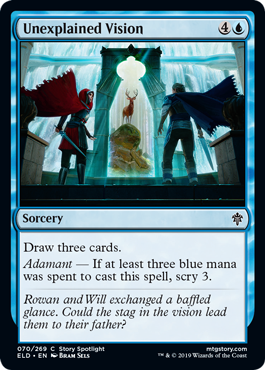 Unexplained Vision (Throne of Eldraine) Light Play