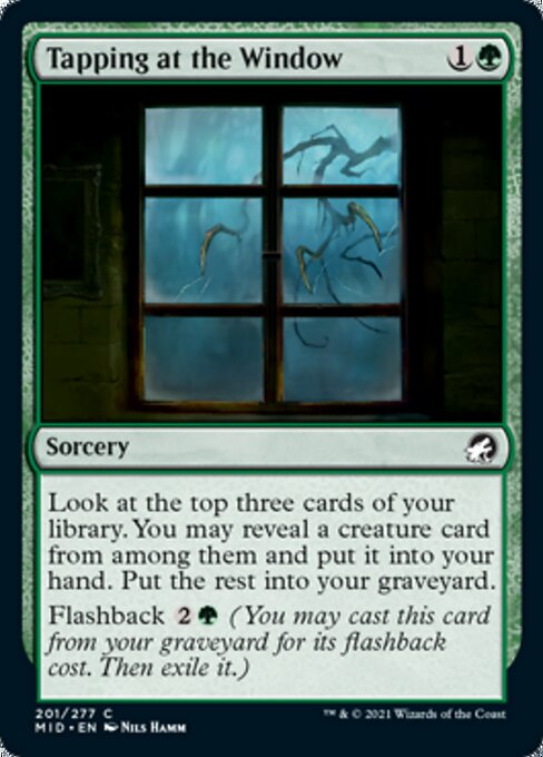 Tapping at the Window (Innistrad: Midnight Hunt) Near Mint Foil