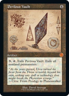 Perilous Vault (Schematic) (The Brothers' War: Retro Frame Artifacts) Near Mint