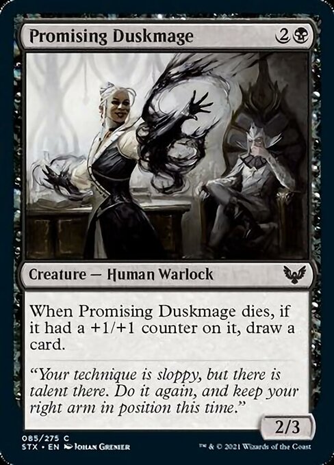 Promising Duskmage (Strixhaven) Near Mint Foil