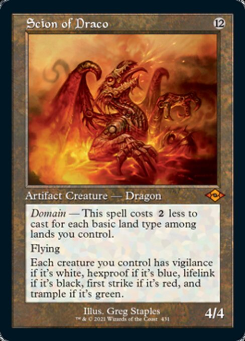 Scion of Draco (Retro Frame) (Modern Horizons 2) Near Mint