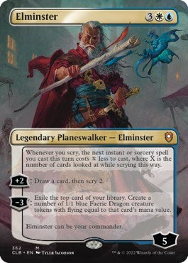 Elminster (Borderless) (Commander Legends: Battle for Baldur's Gate) Near Mint Foil