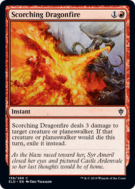 Scorching Dragonfire (Throne of Eldraine) Near Mint