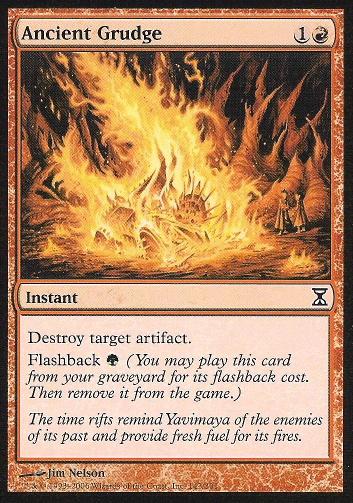 Ancient Grudge (Time Spiral) Medium Play Foil