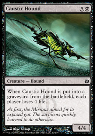 Caustic Hound (Mirrodin Besieged) Medium Play