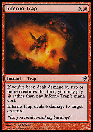 Inferno Trap (Zendikar) Light Play