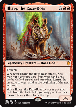 Ilharg, the Raze-Boar (War of the Spark) Medium Play