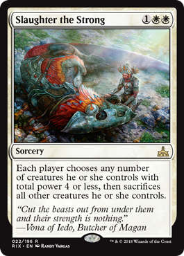 Slaughter the Strong (Rivals of Ixalan) Near Mint Foil