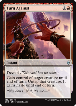 Turn Against (Battle for Zendikar) Medium Play