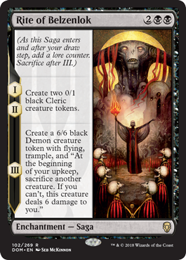 Rite of Belzenlok (Dominaria) Medium Play