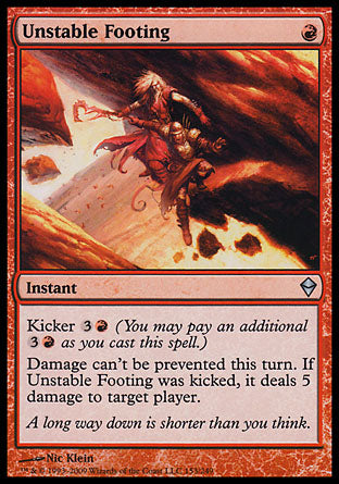 Unstable Footing (Zendikar) Light Play