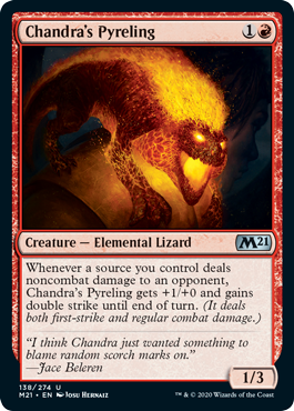 Chandra's Pyreling (Magic 2021 Core Set) Medium Play