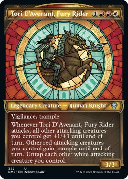 Tori D'Avenant, Fury Rider (Showcase) (Dominaria United) Light Play Foil