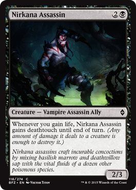 Nirkana Assassin (Battle for Zendikar) Heavy Play