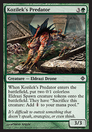 Kozilek's Predator (Rise of the Eldrazi) Light Play Foil