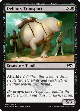 Debtors' Transport (Ravnica Allegiance) Medium Play