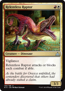 Relentless Raptor (Rivals of Ixalan) Near Mint