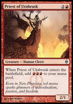 Priest of Urabrask (New Phyrexia) Light Play