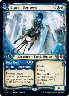 Showcase Brazen Borrower (Throne of Eldraine) Near Mint