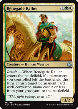 Renegade Rallier (Aether Revolt) Near Mint Foil