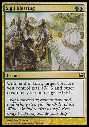 Sigil Blessing (Duel Decks: Knights vs Dragons) Heavy Play