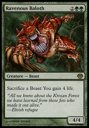Ravenous Baloth (Duel Decks: Garruk vs Liliana) Medium Play