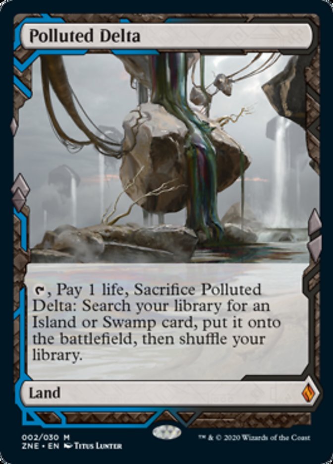 Polluted Delta (Zendikar Rising Expeditions) Near Mint Foil