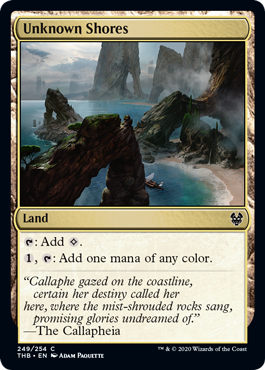 Unknown Shores (Theros Beyond Death) Medium Play Foil