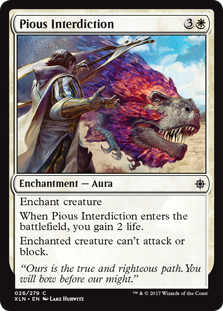 Pious Interdiction (Ixalan) Near Mint