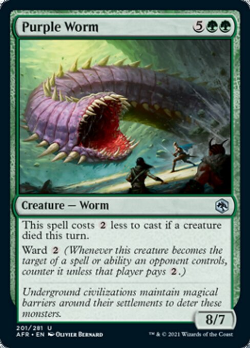 Purple Worm (Adventures in the Forgotten Realms) Near Mint Foil