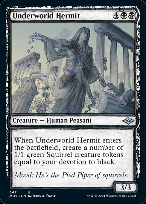 Underworld Hermit (Showcase) (Modern Horizons 2) Medium Play Foil