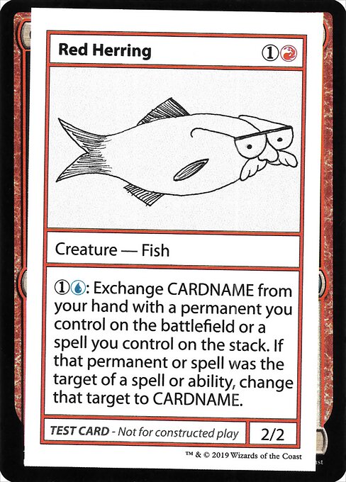 Red Herring (No PW Symbol) (Mystery Booster Test Print 2021) Near Mint